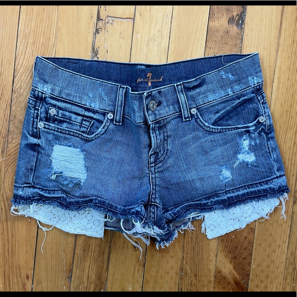7 for all mankind Jean shorts size 26